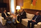 وزير الخارجية يلتقي رئيس الوزراء اليوناني لتقديم العزاء في شهداء الواحات 