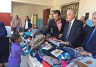 فوده يشهد توزيع 320 حقيبة علي طلاب مدرسة الرويسات للتعليم الأساسي