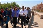 وزير التخطيط تتفقد مشروع إحياء طريق الكباش خلال زيارتها للأقصر 
