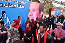صور| «كلنا معاك من أجل مصر» تدشن فعالياتها تحت سفح أهرام الجيزة