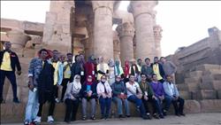 طلائع «مصر تجمعنا» في زيارة لمعبد كوم امبو بأسوان