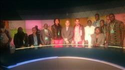 وفد الإعلاميين الأفارقة داخل استديوهات النيل للأخبار 
