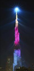  برج خليفة يدخل موسوعة جينيس بعروض الليزر