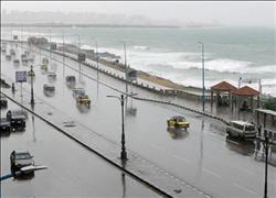 أمطار متوسطة على الإسكندرية والساحل الشمالي
