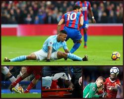 صور| «كسر القدم لنصفين».. كوارث اللاعبين في الدورى الإنجليزى