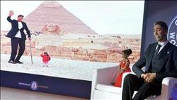 فيديو.. أطول رجل وأقصر امرأة في العالم: سنكرر زيارتنا لمصر 