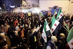 مظاهرات منددة بالهجوم التركي على عفرين في «منبج» السورية