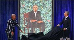 أوباما يسخر من «أذنيه وشعره»  بسبب لوحة زيتية
