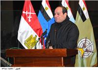 السيسي يزور الكلية الحربية ويؤكد : الحفاظ على مصر مسئولية الجميع 