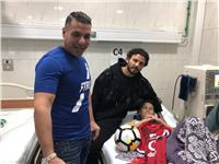 حسام غالي يلبي نداء طفل مصاب بالفشل الكلوي في أبو الريش