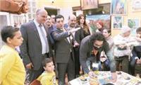 أسرة تحرير «الأخبار» تزور مستشفى ٥٧٣٥٧