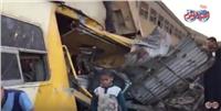 فيديو| مشاهد مأساوية من حادث قطاري البحيرة 