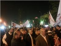 مسيرة حاشدة في روض الفرج لتأييد الرئيس السيسي |صور