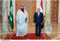 تفاصيل لقاء الرئيس بولي العهد السعودي في «الاتحادية»