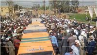 الآلاف يشيعون جنازة شهيد «سيناء 2018» بالدقهلية