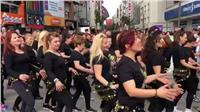 فيديو| وصلة رقص لسيدات في تركيا على «بُشرة خير»