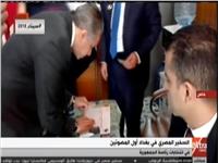 شاهد| السفير المصري في بغداد يدلي بصوته في الانتخابات الرئاسية