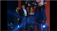 فيديو| ساويرس وحازم إمام فى احتفالية كأس العالم بالجونة
