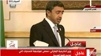 فيديو..وزير الخارجية الإماراتي: الوضع السوري في غاية التعقيد