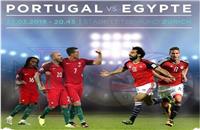 انطلاق الشوط الثاني من مباراة مصر والبرتغال