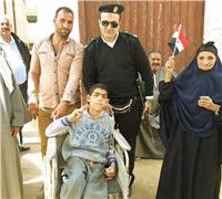 صور.. «مصر تنتخب»| متحدو الإعاقة يشاركون في الانتخابات بالفيوم