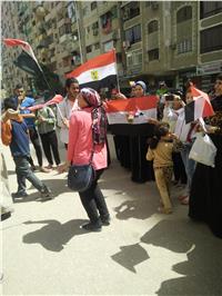 مصر تنتخب| «تحيا مصر» تشعل حماس الناخبين بمسيرة نسائية في شبرا