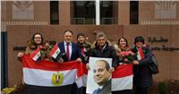 المصريون في ألمانيا يحتفلون بفوز السيسي 