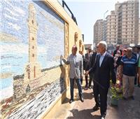 «سلطان» يفتتح جدارية «إسكندرية الجميلة» بكورنيش المنتزه