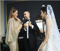 كارول سماحة وبوسي وجوهرة في حفل زفاف بالإسكندرية
