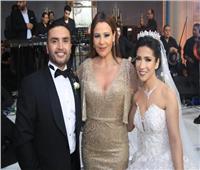 صور| كارول سماحة وبوسي وجوهرة نجوم زفاف «يوسف وميرام»