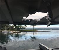حمم بركانية تسقط على سفينة سياحية في هاواي وتصيب 22 شخصا