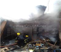 اصابة 11 في حريق هائل بورشة نجارة في دمياط 