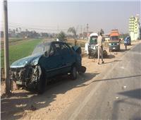 إصابة شخصين فى حادث تصادم أعلى طريق الفيوم الصحراوي
