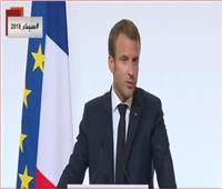 فيديو| الرئيس الفرنسي: نقف في مفترق طرق بشأن الصراع في سوريا
