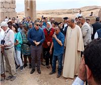 صور| العناني ووزيري يفتتحان منطقة آثار صان الحجر بالشرقية