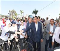 محافظ البحيرة يشهد انطلاق مهرجان الدراجات بدمنهور  