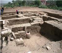 صور| اكتشاف مبنى أثري ضخم بـ«حوض الدمرداش» في ميت رهينة