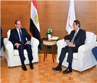 الرئيس القبرصي يعرب للسيسي عن تقديره لدعم مصر للقضية القبرصية