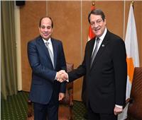الرئيس السيسى يشيد بالتطور المستمر في العلاقات المصرية القبرصية