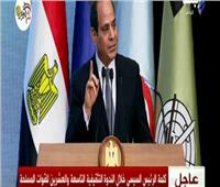 فيديو| السيسي: ليس أمامنا سوى العمل والصبر لبناء الدولة المصرية