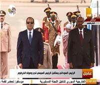 بالصور.. الرئيس السيسى يصل إلى الخرطوم  للقاء البشير