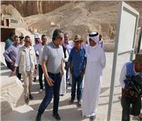صور| سلطان بن سلمان يزور آثار الأقصر بحضور «العناني»
