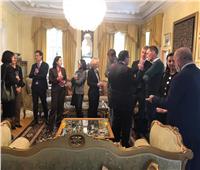 سفير مصر يلتقي مع برلمانيين ودبلوماسيين في الدانمارك
