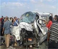 إصابة ٩ في حادث ونش مع سيارة ربع نقل بطريق القنطرة 
