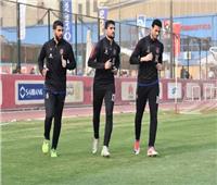 انتظام لاعبي الأهلي المشاركين بمباراة الوصل في مران الفريق