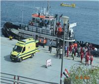 محافظ البحر الأحمر يشهد سيناريو إدارة أزمة حريق عبارة بميناء الغردقة
