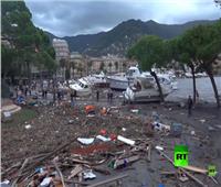 فيديو| خسائر فادحة بإيطاليا بسبب الفيضانات