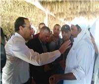 «محافظ شمال سيناء» يتفقد مشروعات قرية الروضة