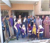 300 طالب وطالبة يشاركون في مبادرة «شارك ونظف الحي» ببنها
