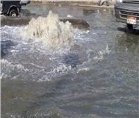 فيديو| كثافات مرورية بسبب كسر ماسورة مياه بطريق الإسكندرية الصحراوي